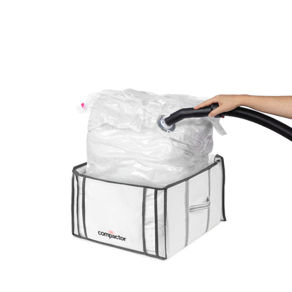 Compactor Pack 10 cajas almacenamiento al vacío Life M blanco