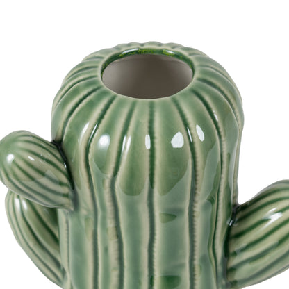Vase en céramique Cactus vert