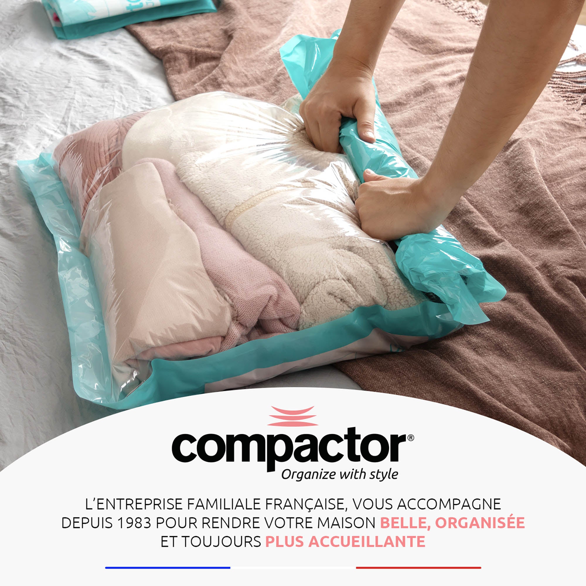 Juego de 6 bolsas de vacío enrollables para viaje