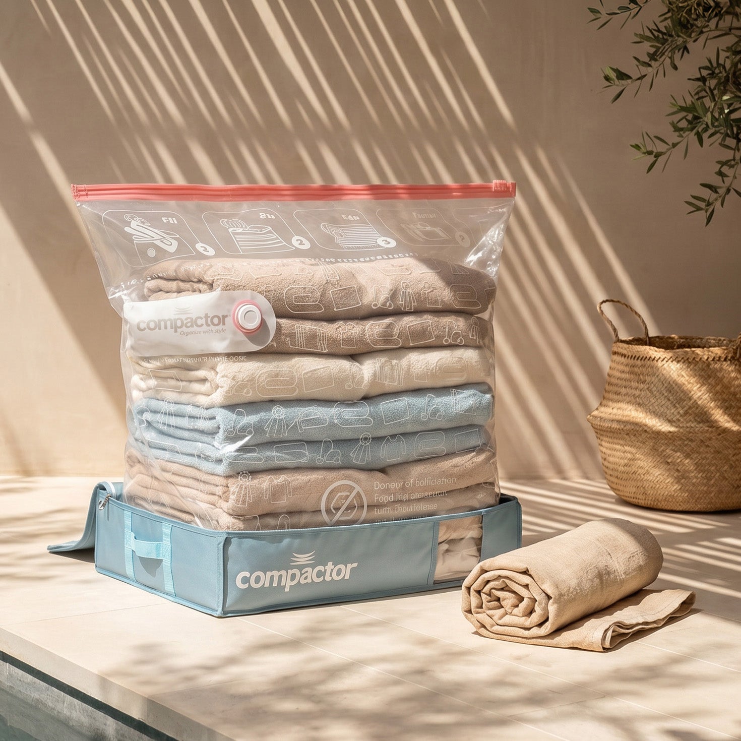 Housse de rangement sous vide L