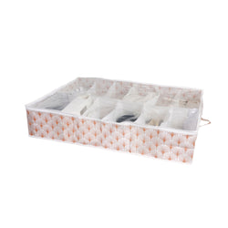 Housse de rangement pour 12 paires de chaussures Blush rose