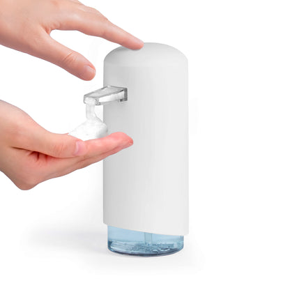 Distributeur de savon rechargeable Clever blanc