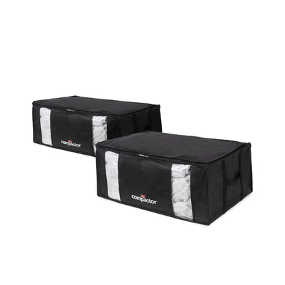 Compactor Juego de 2 cajas de almacenamiento al vacío Cosmos XXL negro