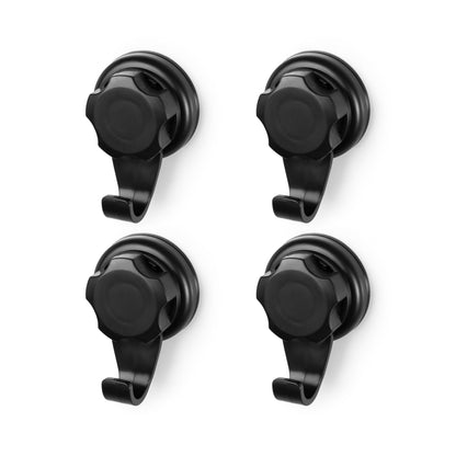 Bestlock Black Lot de 4 crochets à ventouse Bestlock Black noirs