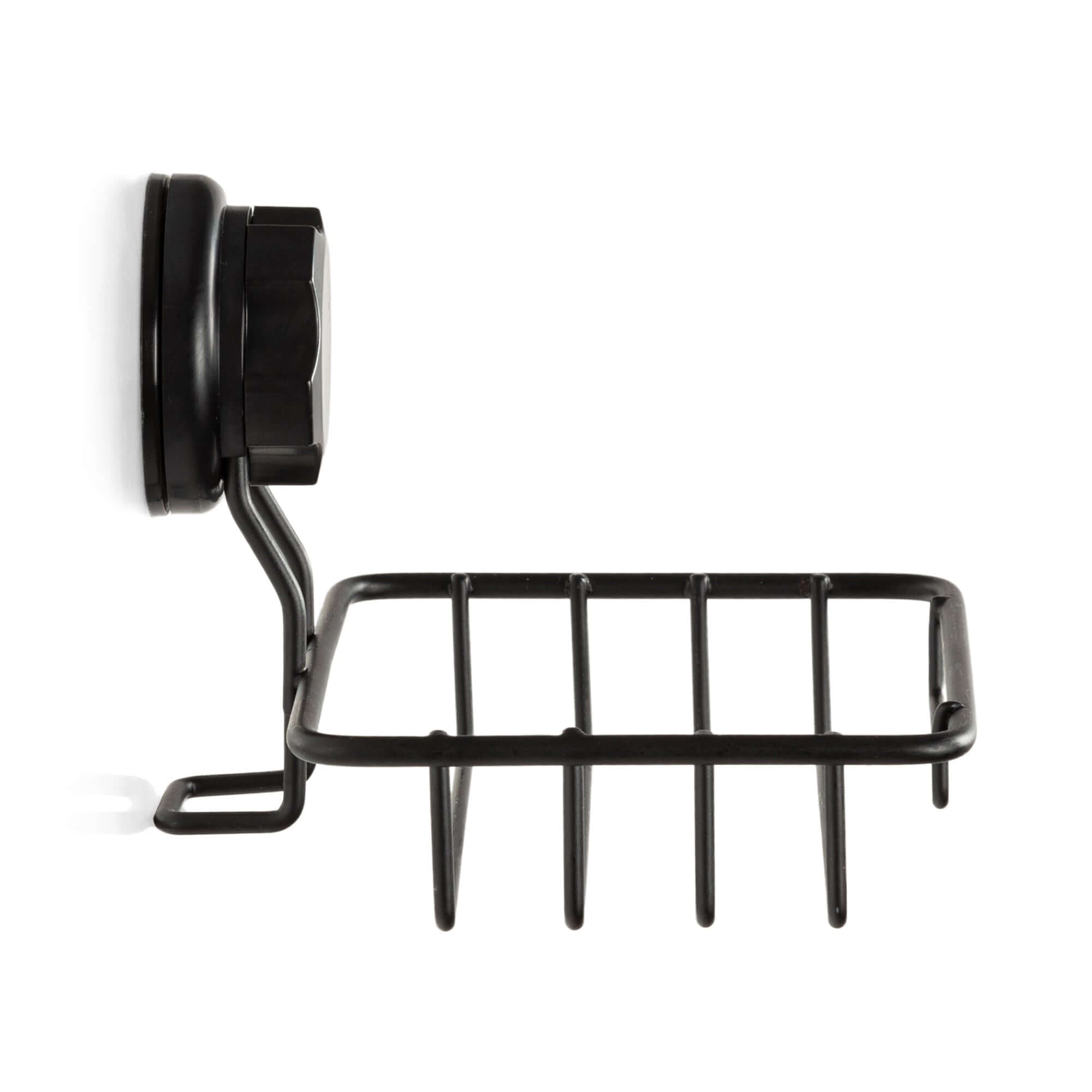 Bestlock Jabonera con ventosa negra negra