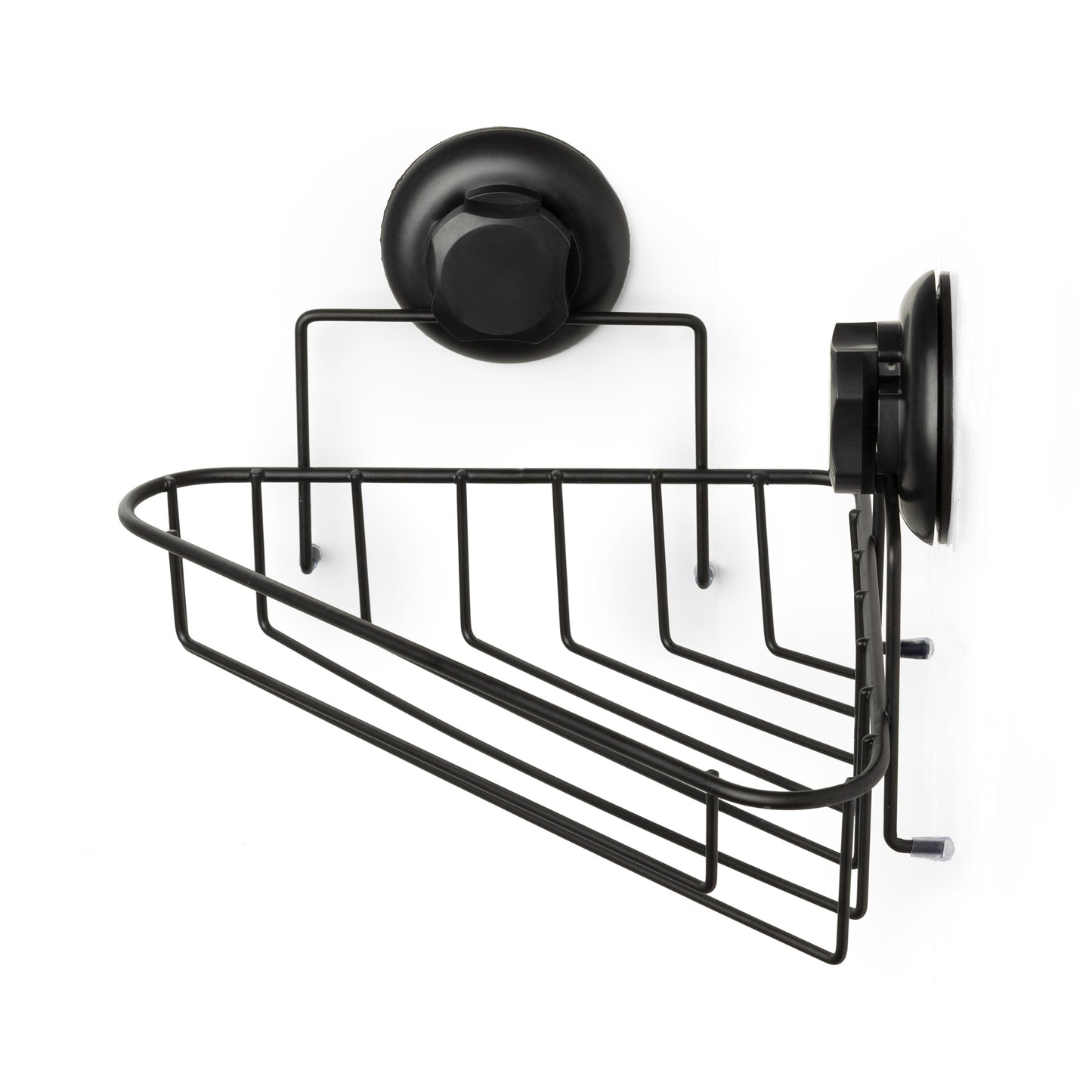 Etagère d'angle à ventouses Bestlock Black noire