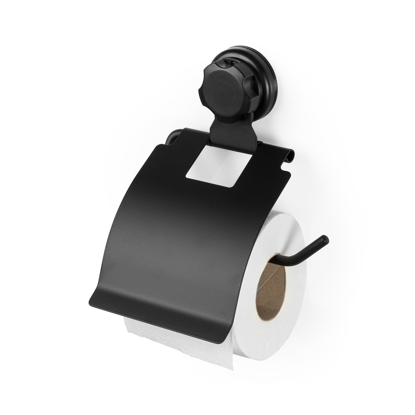 Porte papier toilette à ventouse Bestlock Black noir