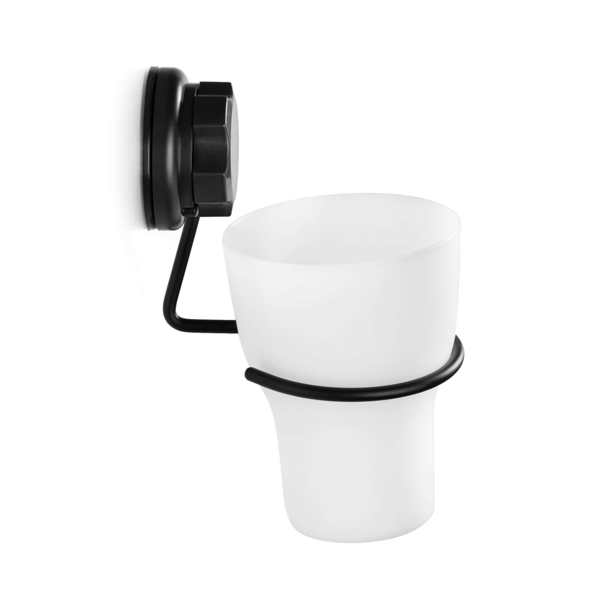 Bestlock Black soporte para cepillos de dientes con ventosa negro
