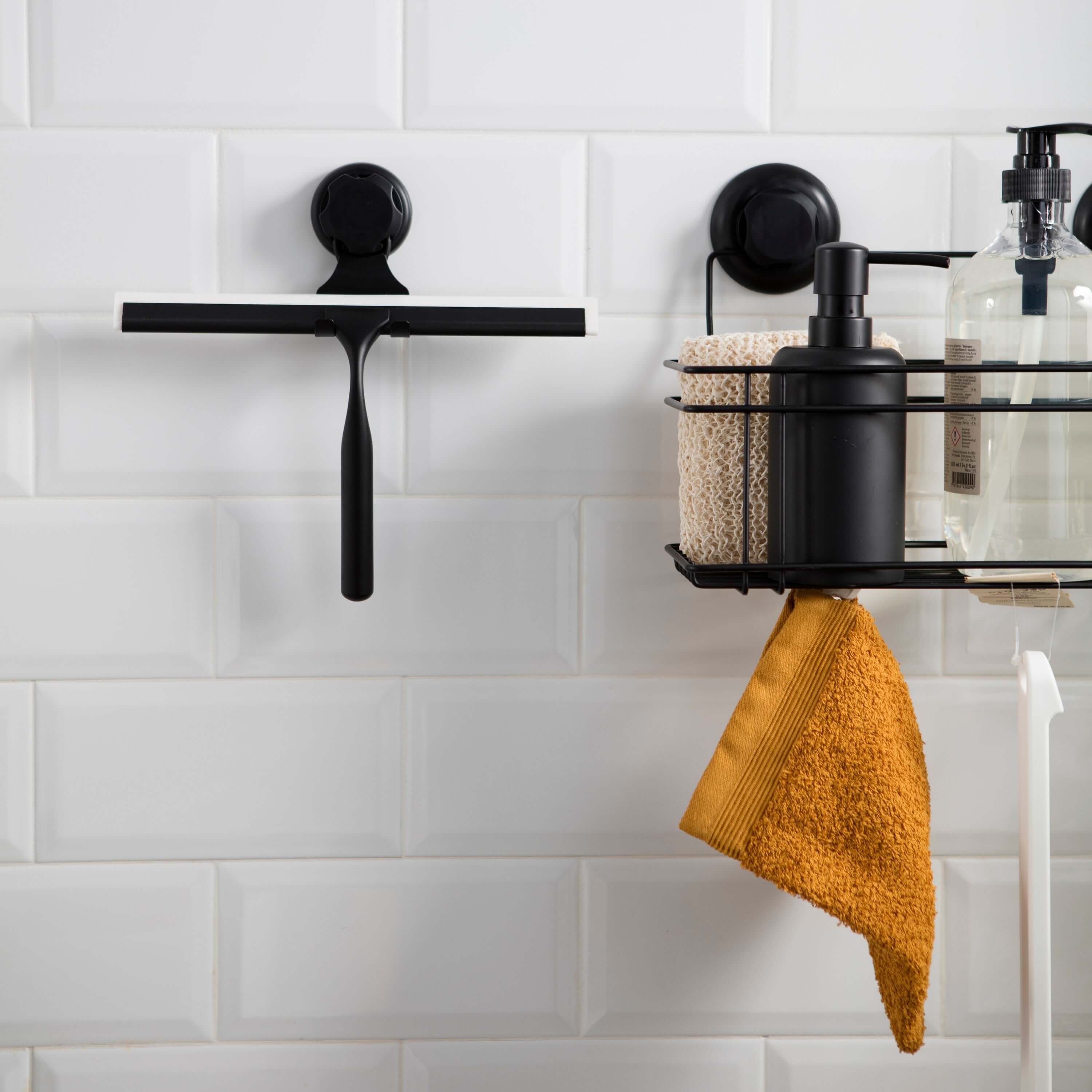 Limpiacristales de ducha con aspiración Bestlock Black negro