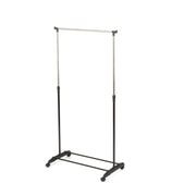 Perchero con ruedas Suzie negro y cromado