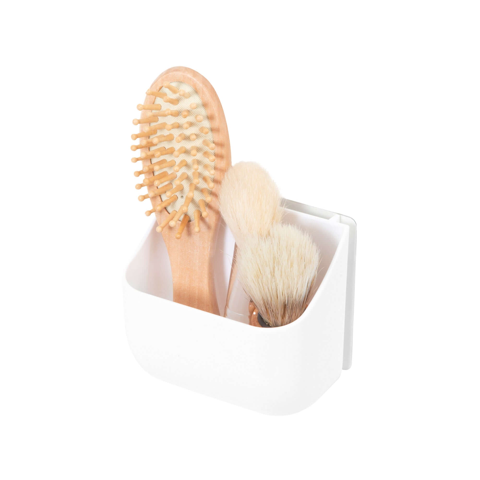 Caja de almacenamiento de pared autoadhesiva Hang It blanca