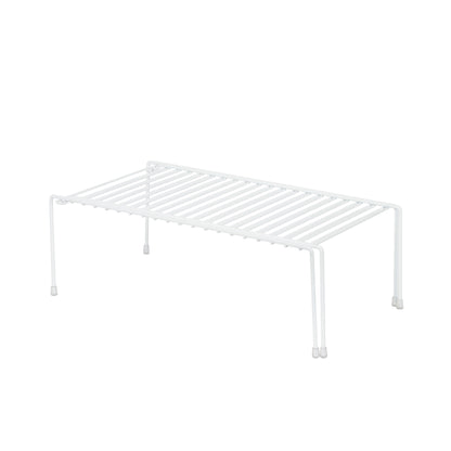 Estante de cocina extensible de metal Perth blanco