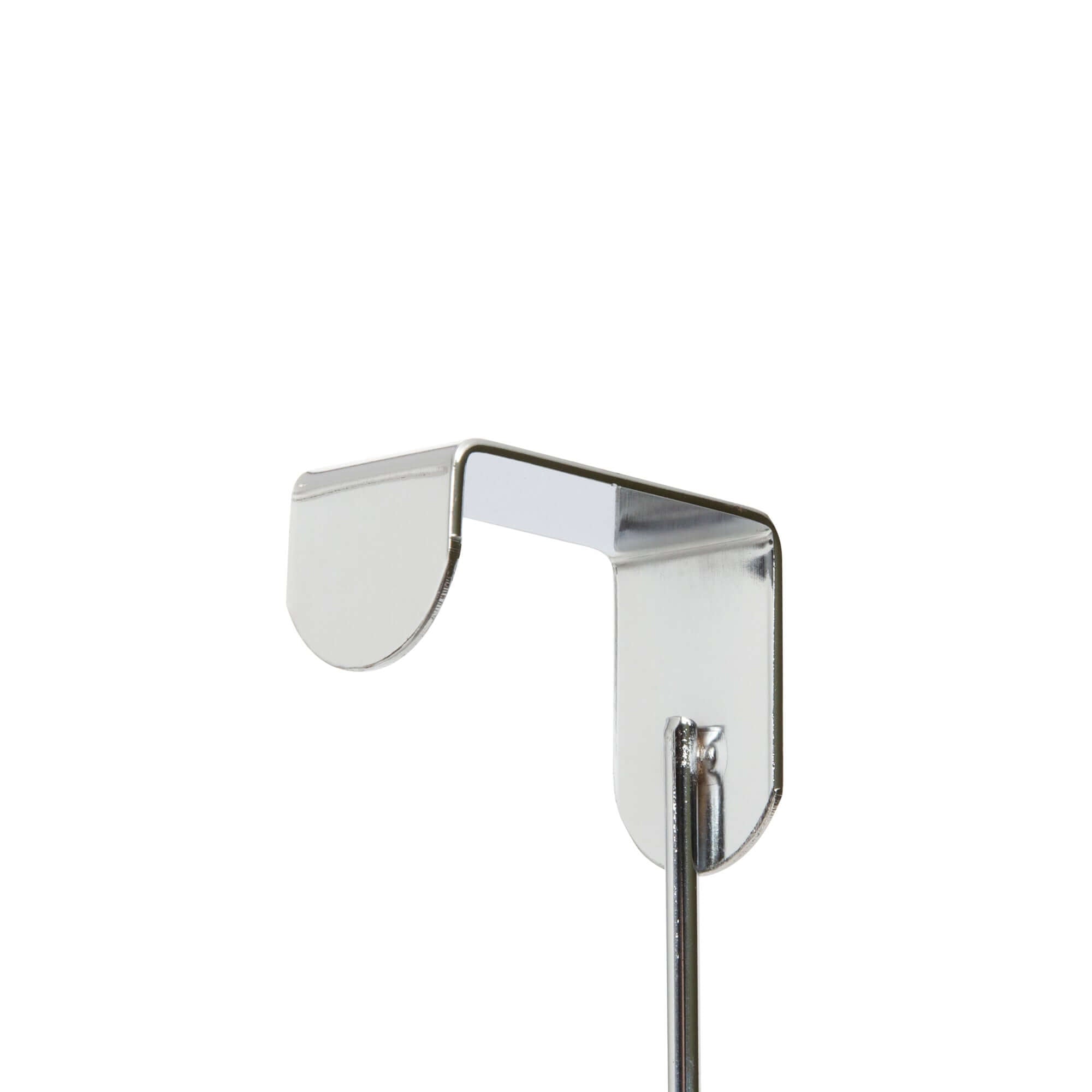 Gancho para puerta 4 ganchos en espiral cromado y madera