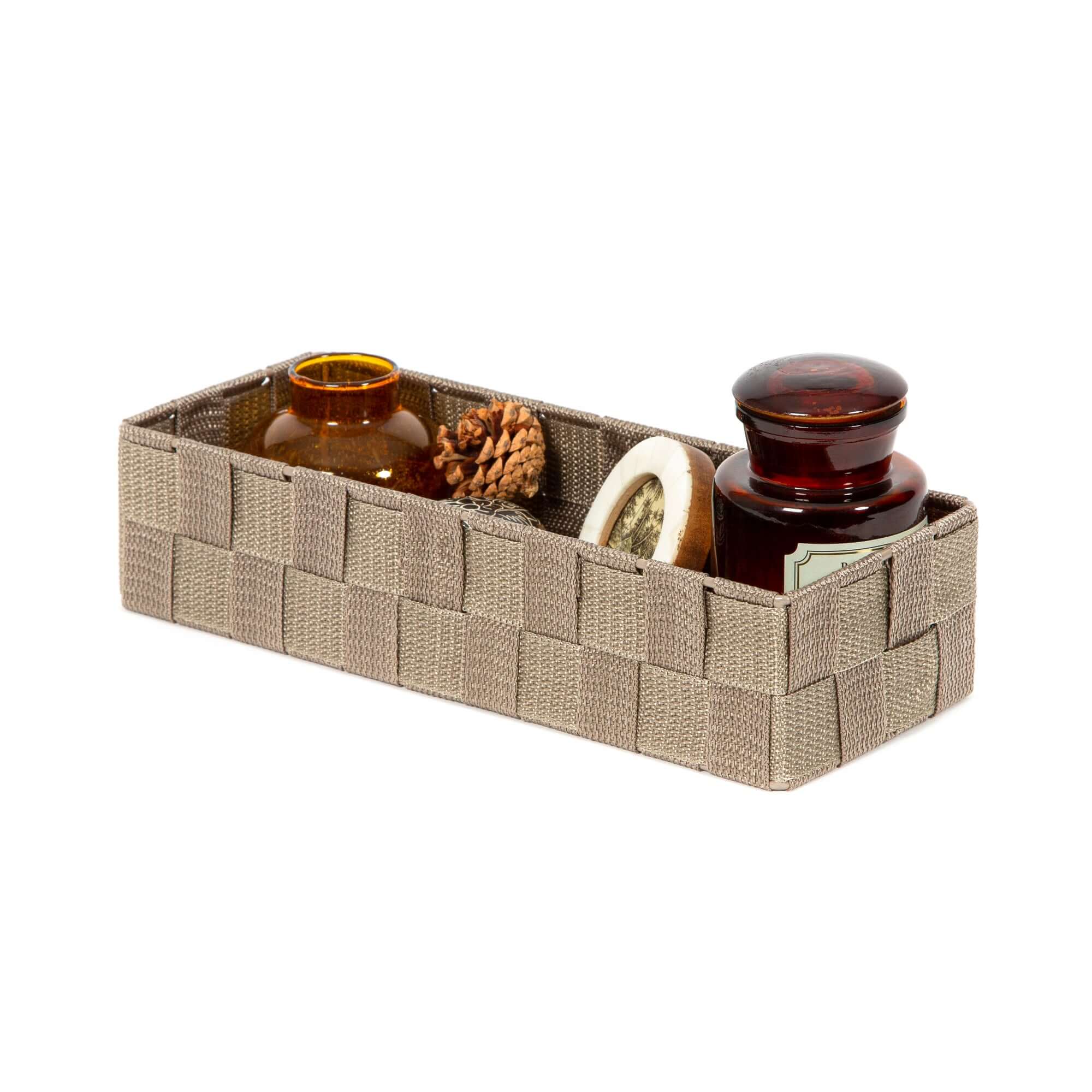 Panier de rangement Stan L taupe