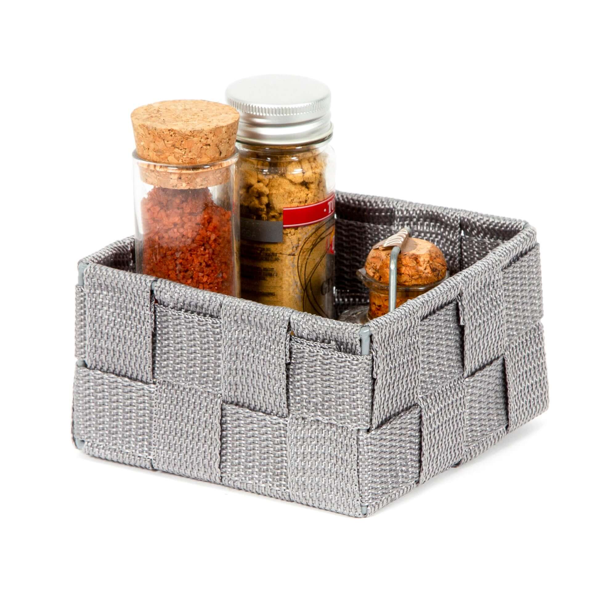 Panier de rangement Stan S gris