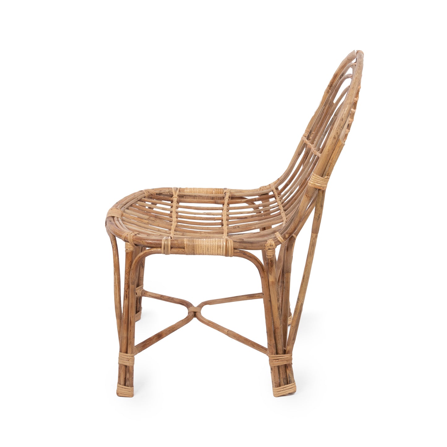 Chaise en rotin et bambou