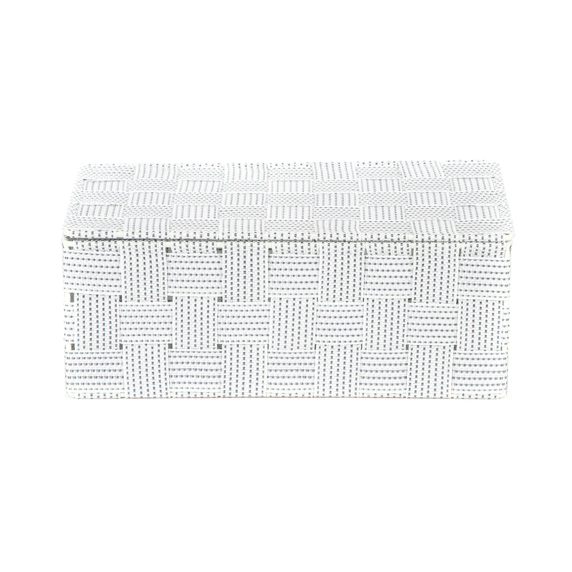 Boîte de rangement avec couvercle Stan L blanche