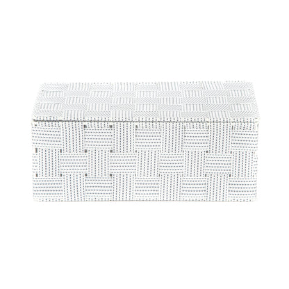 Caja de almacenamiento con tapa Stan L blanco