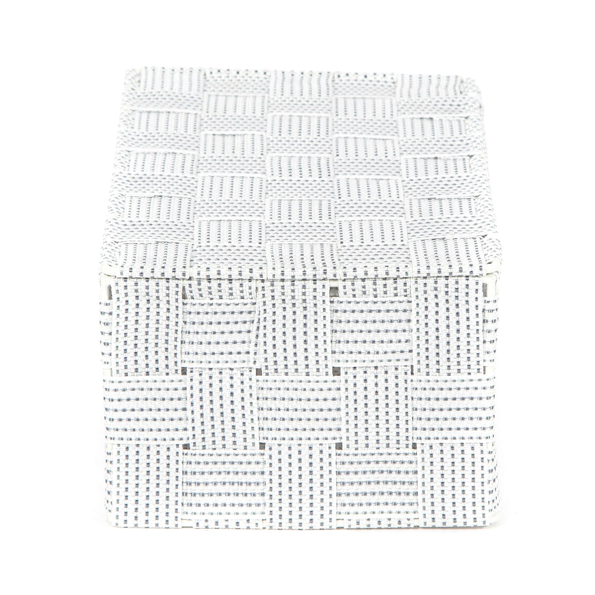 Caja de almacenamiento con tapa Stan L blanco